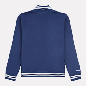 New Balance Double Knit Full Zip Funnel Top bleu