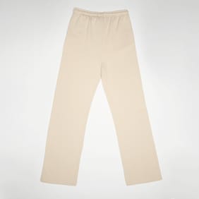 New Balance French-Terry Small Logo Wide Leg Jogger beige
