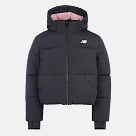 New Balance Wide Baffle Puffer Coat schwarz