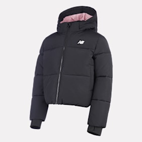 New Balance Wide Baffle Puffer Coat schwarz