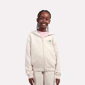 New Balance Premium Borg Fleece Zip Thru Funnel vert