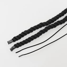 BAGGY ROPE LACES 14mm SET 100cm schwarz