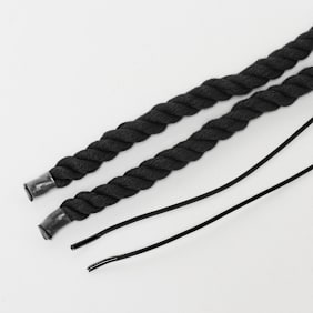 BAGGY ROPE LACES 14mm SET 120cm schwarz