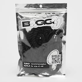 BAGGY ROPE LACES 10mm SET 120cm flex white crna