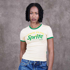 Sprite x SNIPES Spice Club Baby Tee bež