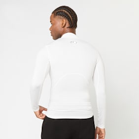 Under Armour HeatGear Compression Mock Long Sleeve blanc