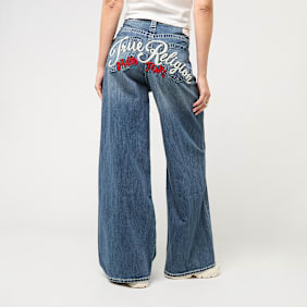 True Religion EMBROIDERY JESSIE SUPER BAGGY​ plava