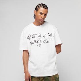 Mister Tee It All Works Out Wording Oversize Tee wit