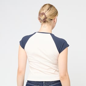 True Religion Raglan Baby Tee beige