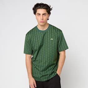 Lacoste T-Shirt faded black zelena