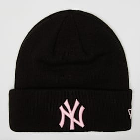 New Era Female Essential Cuff Beanie New York Yankees schwarz