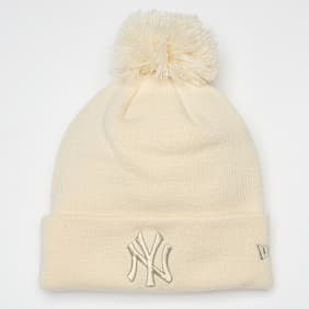 New Era Female Metallic Bobble Beanie New York Yankees beige