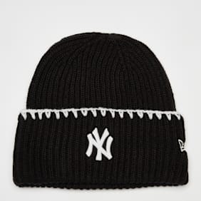 New Era Female Chunky Topstitch Beanie New York Yankees zwart