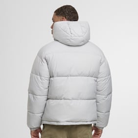 Urban Classics Shiny Puffer Jacket With Hood gris