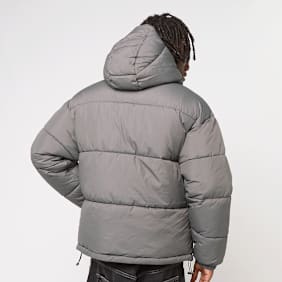 Urban Classics Shiny Puffer Jacket With Hood grijs