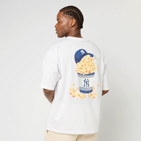 New Era MLB Food Graphic Oversized Tee New York Yankees weiß