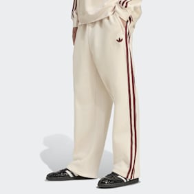 adidas Originals Graphic Fleece Pant Open Hem beige