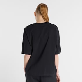 New Balance Linear Heritage Oversized T-Shirt schwarz