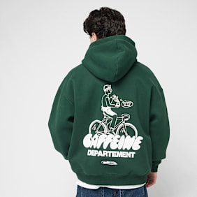 Another Cotton Lab Caffeine Dept. Zip Hoodie verde