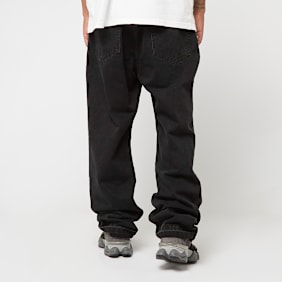 2Y STUDIOS ARUN OPEN HEM STRAIGHT JEANS VINTAGE BLUE negro