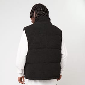Urban Classics Basic Teddy Puffer Vest noir