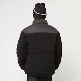Urban Classics Fabric Mix Teddy Puffer Jacket preto