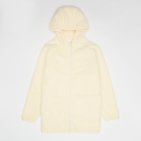 Karl Kani Signature Rubber Patch Teddy Zip Hoodie beige