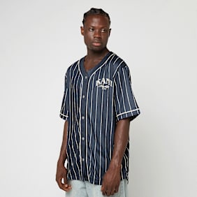Karl Kani Kani Pinstripe Baseball Jersey azul