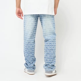 Karl Kani OG All-Over-Print Carpenter Straight Leg Jeans plava