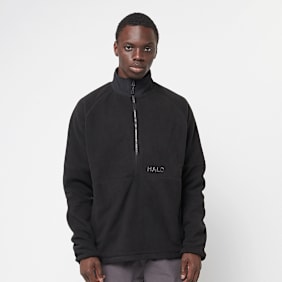 HALO Windproof Teddyfleece Pullover schwarz