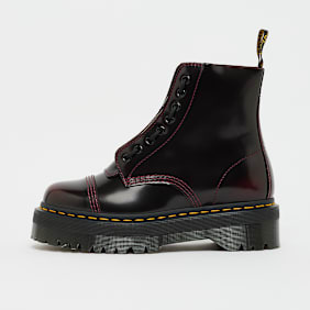 Dr. Martens Sinclair black milled nappa rojo
