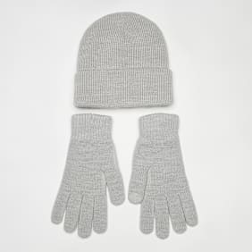 adidas Originals Glove + Beanie Pack szary