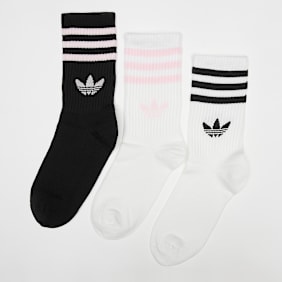 adidas Originals 3 PACK - 3-Stripes Crew Socks weiß