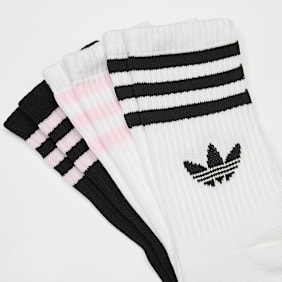 adidas Originals 3 PACK - 3-Stripes Crew Socks weiß