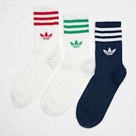 adidas Originals 3 PACK - 3S CREW S  maroon/aurora ivy/cardboard multicolore