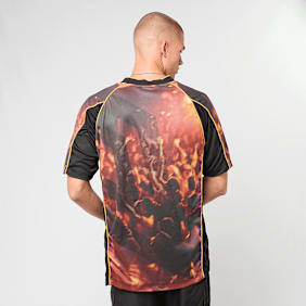 Umbro Panelled Raglan Shirt czerwony