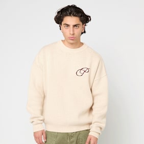 Prohibited Initial Knit Sweater beige