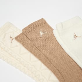 Jordan 3 PACK - JORDAN H25 GIFTING  CREW pale ivory multicolore