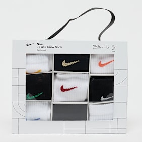Nike 9 PACK - NHN HOLIDAY  CREW BOX SET white,black noir