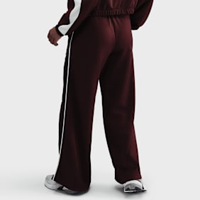 Nike   Sportswear Mid-Rise Wide-Leg Track Pants vermelho