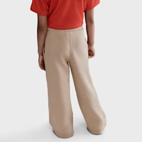 Nike Sportswear Club Fleece Wide-Leg Pants beige