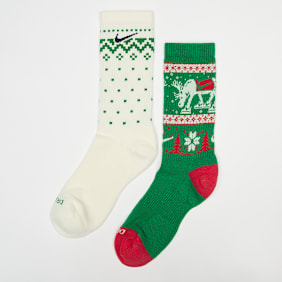 Nike   2 PACK - Everyday Plus Cushioned Winter Wonderland Crew Socks multicolorido