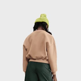 Nike   Sportswear Club Fleece Boxy Crew-Neck Sweatshirt beige