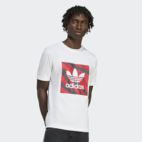 adidas Originals Camo Cube Tee biały