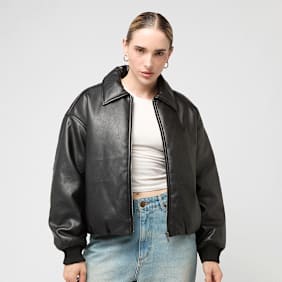 Decibel Padded PU Jacket black schwarz