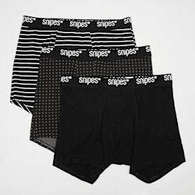 SNIPES 3 PACK - Black Tape Briefs Boxershorts noir