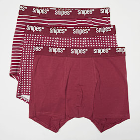 SNIPES 3 PACK - Tonal Tape Briefs Boxershorts rot