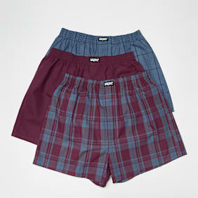 SNIPES 3 PACK - Woven Label Woven Boxershorts multicolor