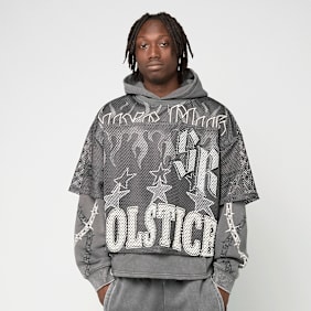 Smoke Rise Luxe Club Mesh 2-FER Hoodie grigio
