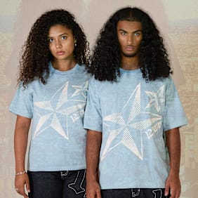 125mm x SNIPES UV-Reactive Regular T-Shirt 125mm x SNIPES niebieski